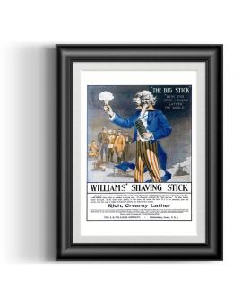 Barba Prints - Williams' Classic Shaving Stick Uncle Sam A4