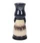 Omega Pure Bristle Shaving Brush with Stand, Navy