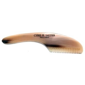 Cyril R Salter Moustache Comb Genuine Horn
