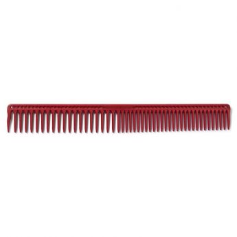 JRL J306 Long Round Tooth Cutting Comb 9" Red
