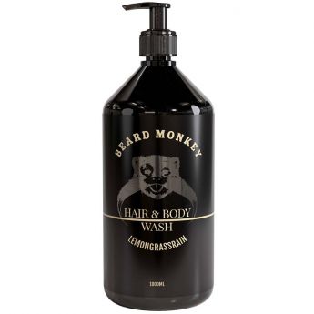 Beard Monkey Hair & Body Shampoo - Lemongrass 1000 ml