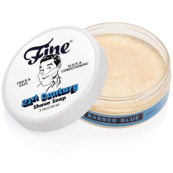 Fine Accoutrements Barber Blue Shave Soap
