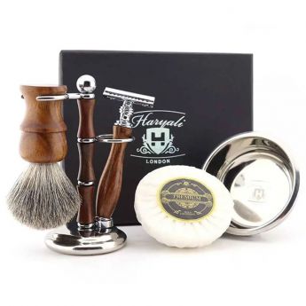 Haryali London Wooden Shaving Kit 