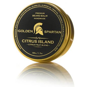 The Golden Spartan Premium Beard Balm - Citrus Island