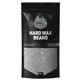 The Shave Factory Hard Wax Beans Black 500g
