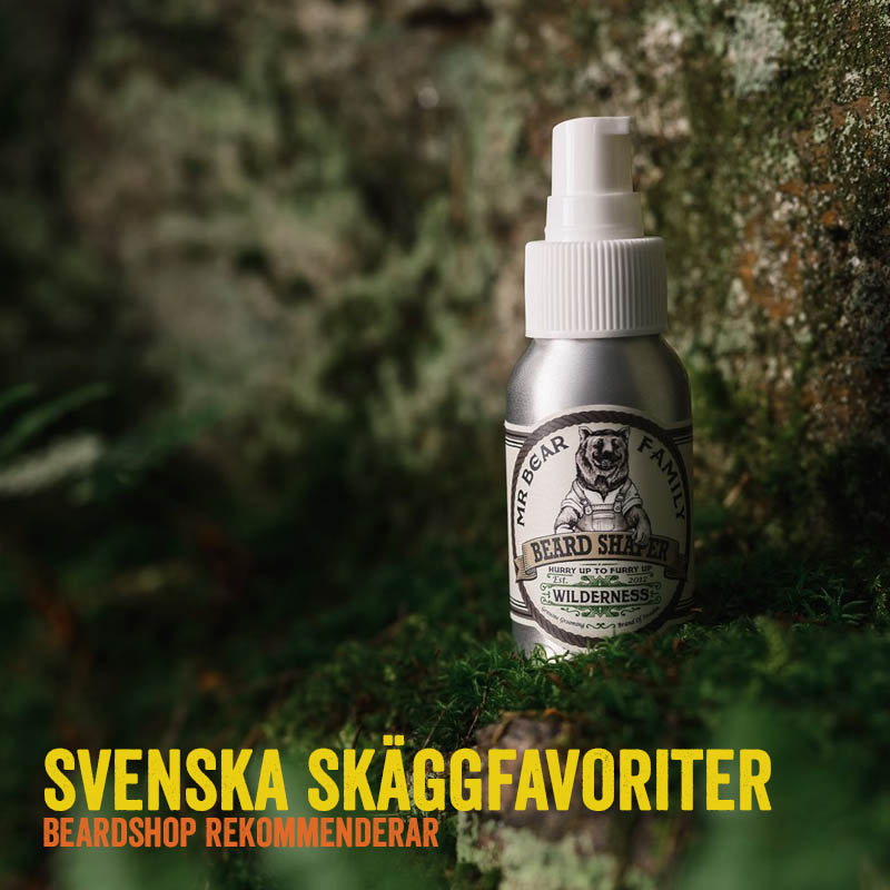 beardshop favoriter bland svenska skäggvårdsmärken